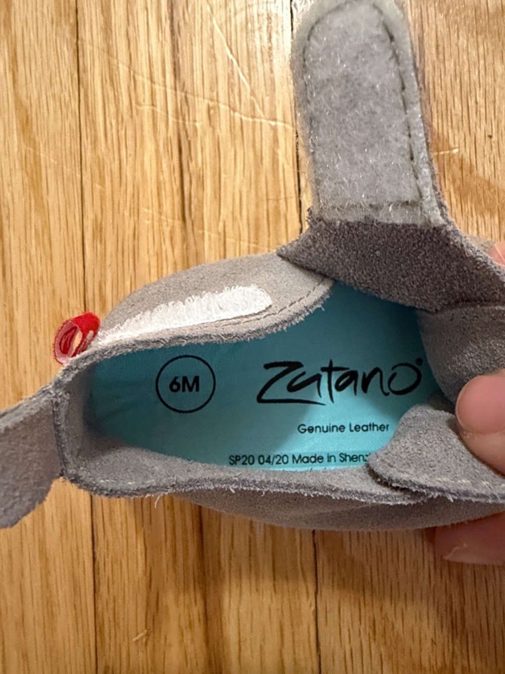 Zutano Gray Suede Baby Shoe